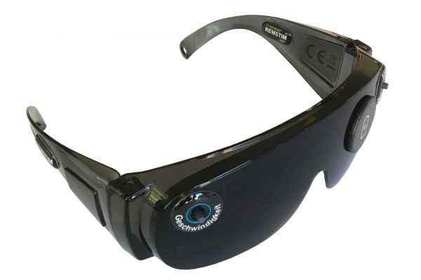 EMDR-Brille REMSTIM 3000 Modell 2020 - seitlich 1